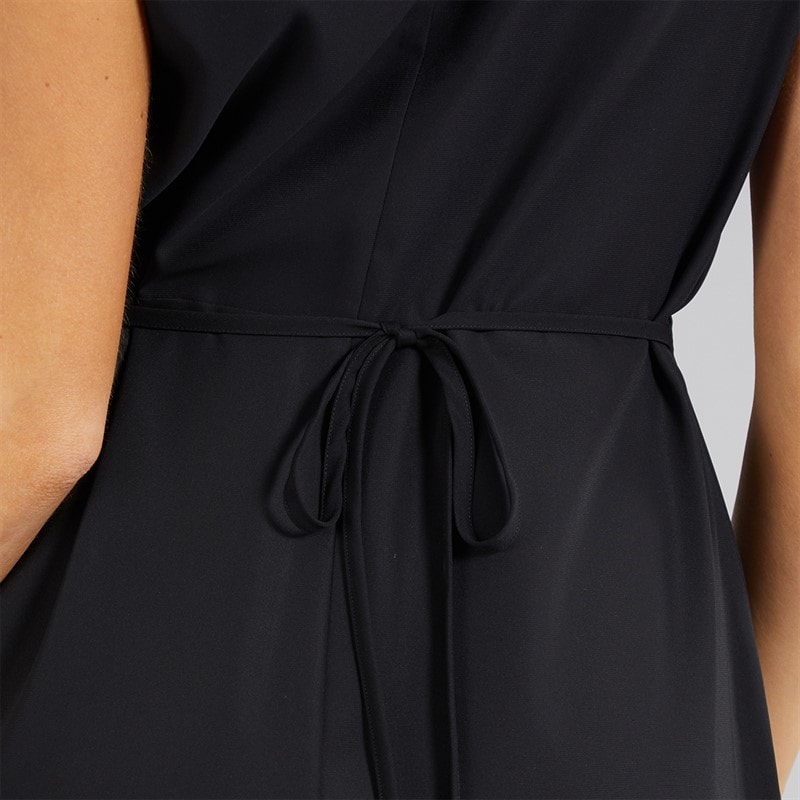 French Connection Womens Crepe V Neck Dress Black - Image 5
