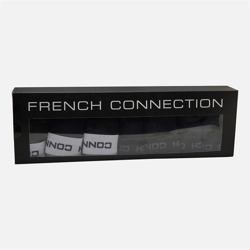French Connection Mens FC Seven Pack Bamboo Boxers Fc50 Black - Image 2