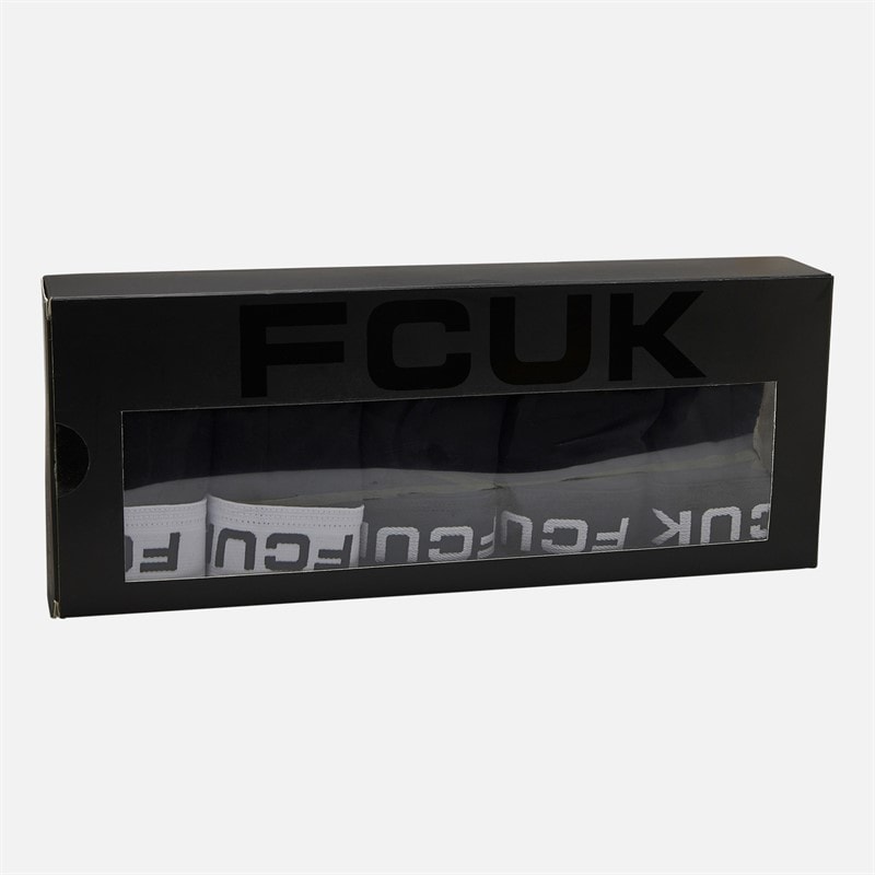 French Connection Mens FCUK Five Pack Performance Boxers Fcuk71 Black - Image 2