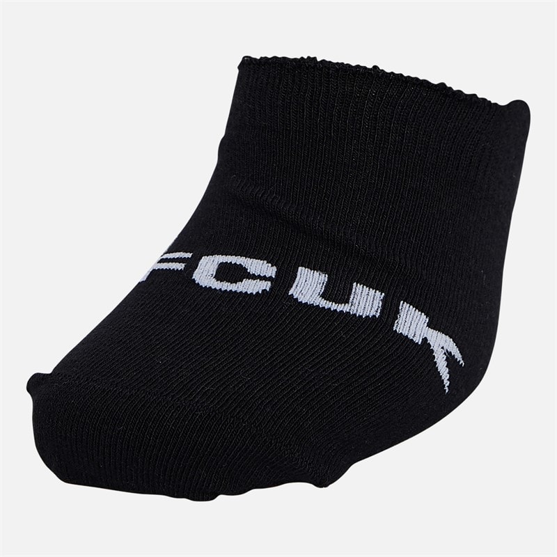 French Connection Mens FCUK Seven Pack Invisible Trainer Socks Black/White - Image 2