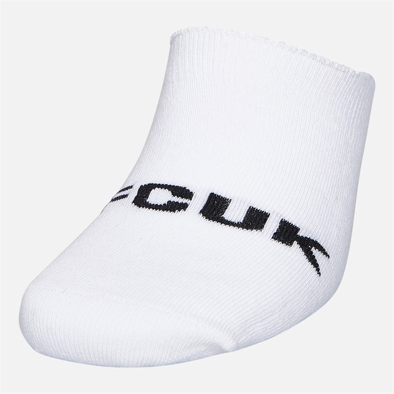 French Connection Mens FCUK Seven Pack Invisible Trainer Socks White/Black - Image 2