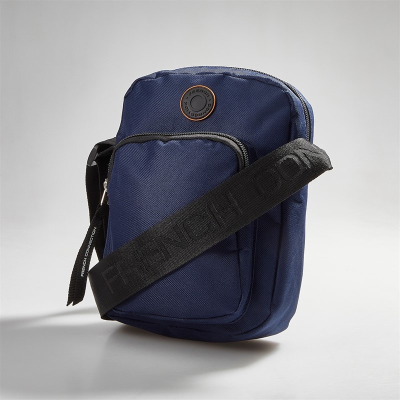 French Connection Mens Cluzet Crossbody Bag Navy - Image 1