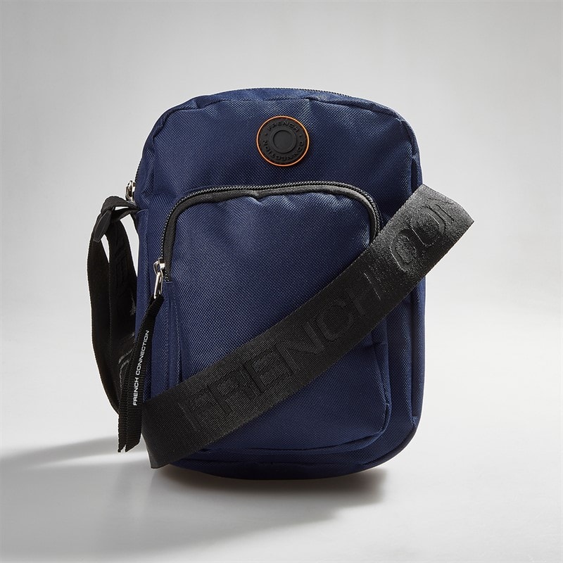 French Connection Mens Cluzet Crossbody Bag Navy - Image 2