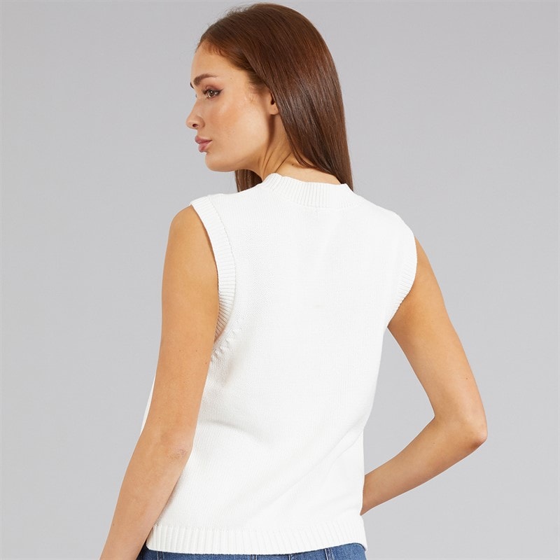 French Connection Womens Oversized Tank Top Summer White - Image 2