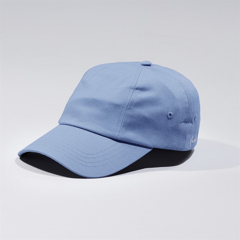 French Connection Mens Side Panel Script Baseball Cap Pale Blue - Image 1