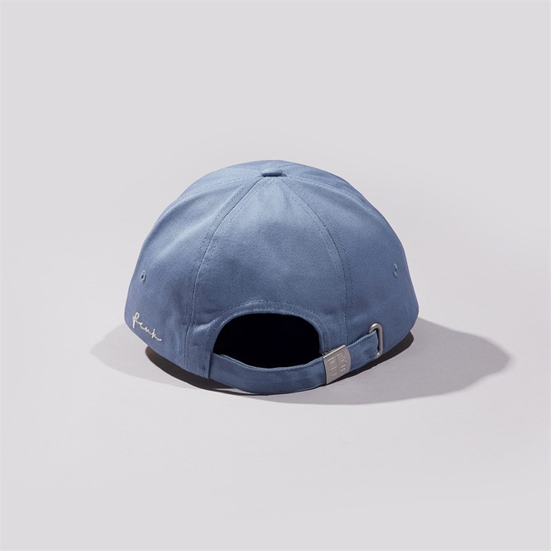 French Connection Mens Side Panel Script Baseball Cap Pale Blue - Image 2