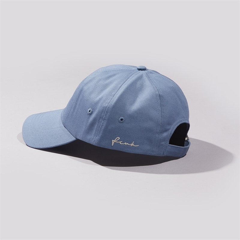 French Connection Mens Side Panel Script Baseball Cap Pale Blue - Image 3