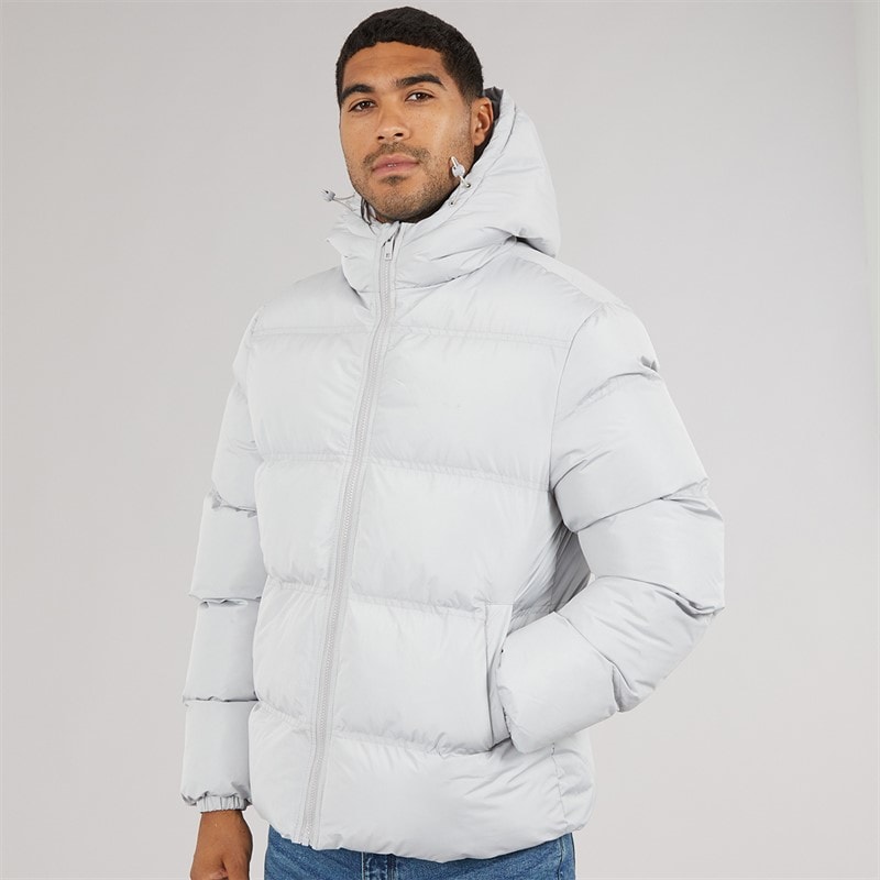 French Connection Mens Row Mid Jacket Light Grey Lgt Grey - Image 3