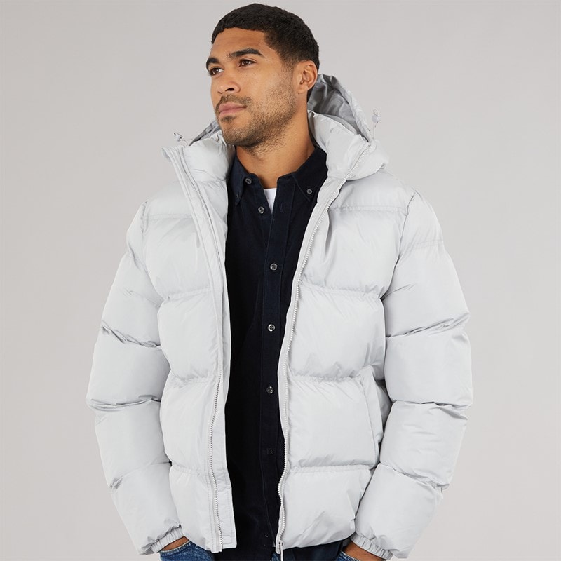 French Connection Mens Row Mid Jacket Light Grey Lgt Grey - Image 5