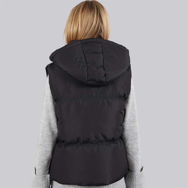French Connection Womens Row Short Gilet Black - Image 2
