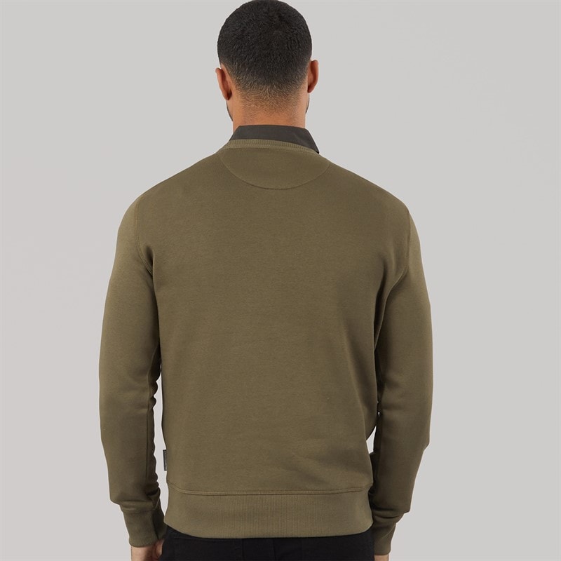 French Connection Mens FC Sweatshirt Khaki/Marine - Image 2