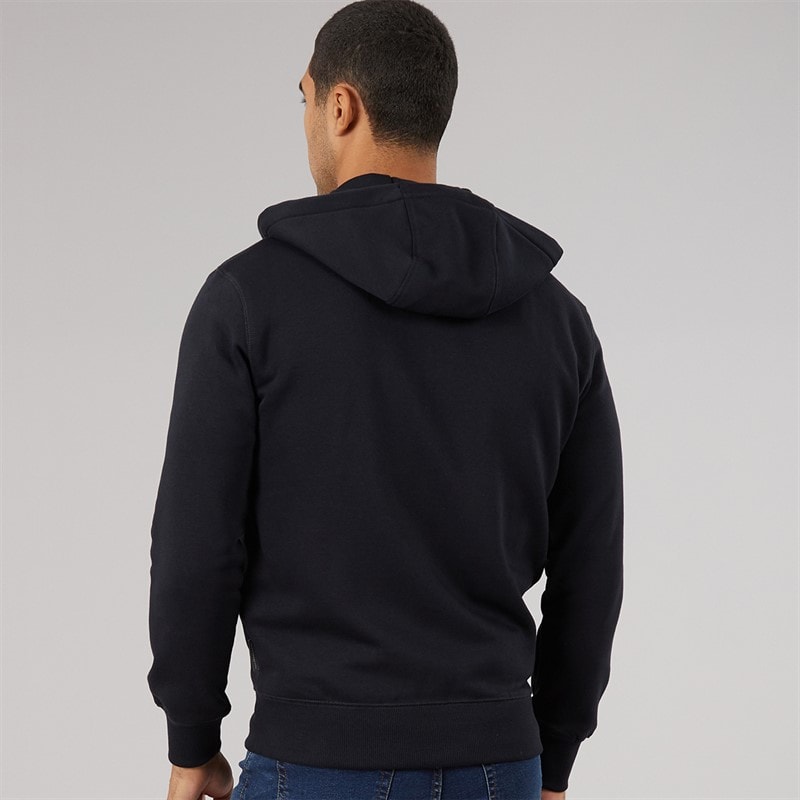 French Connection Mens FC Zip Hoodie Marine/Gunmetal - Image 2
