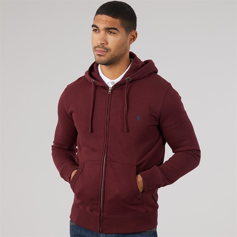French Connection Mens FC Zip Hoodie Chateaux/Marine - Image 3