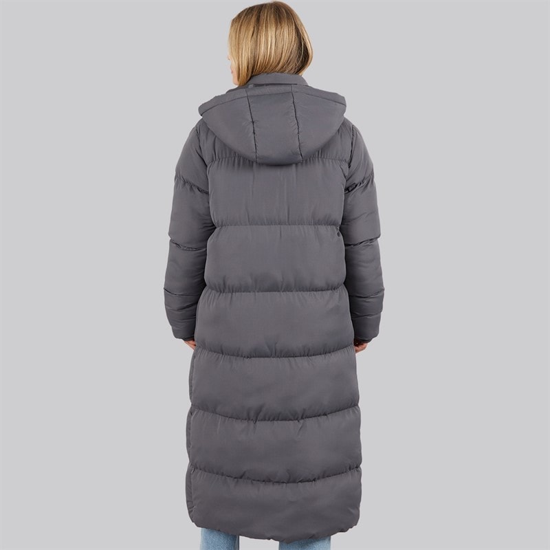 French Connection Womens Row Long Puffer Coat Slate - Image 2