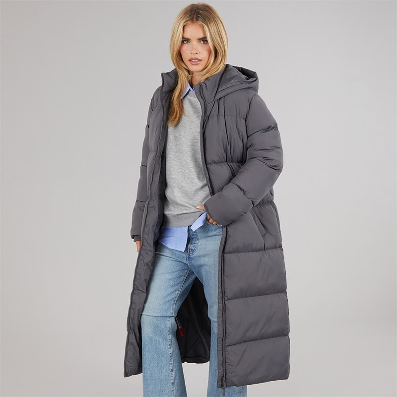 French Connection Womens Row Long Puffer Coat Slate - Image 5