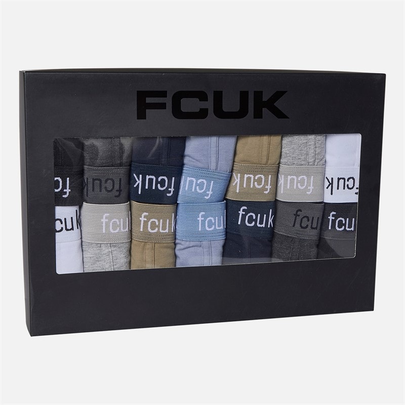 French Connection Mens Fourteen Pack FCUK Boxer Trunks Fcuk14 Multi - Image 2