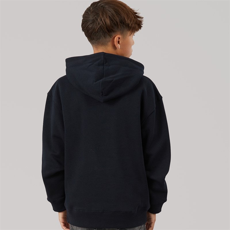 French Connection Boys FC Hoodie Marine/Ecru - Image 2