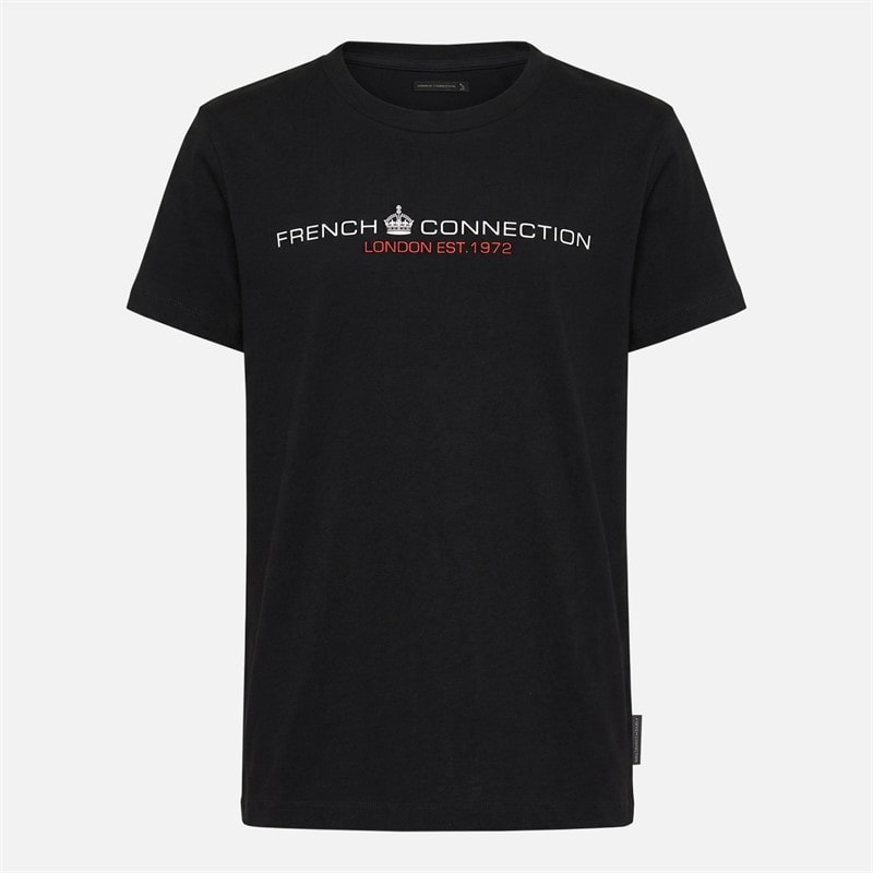 French Connection Boys FC Two Pack T-Shirts Multi 6 Midnight/Black - Image 2