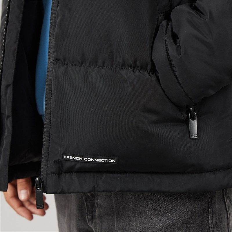 French Connection Boys Row Puffer Jacket Black - Image 3