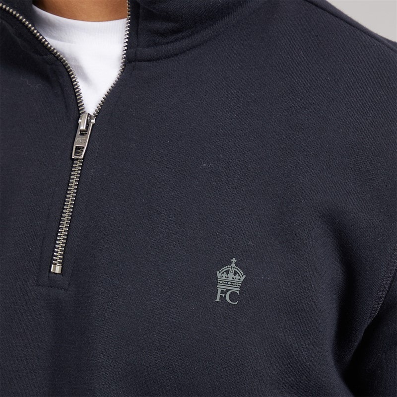 French Connection Mens 1/2 Zip Tracksuit Marine - Image 3