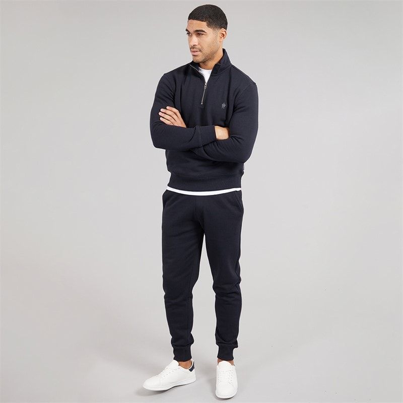 French Connection Mens 1/2 Zip Tracksuit Marine - Image 4