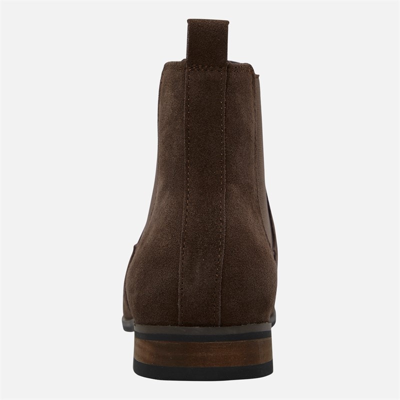 French Connection Mens Suede Chelsea Boots Brown - Image 3