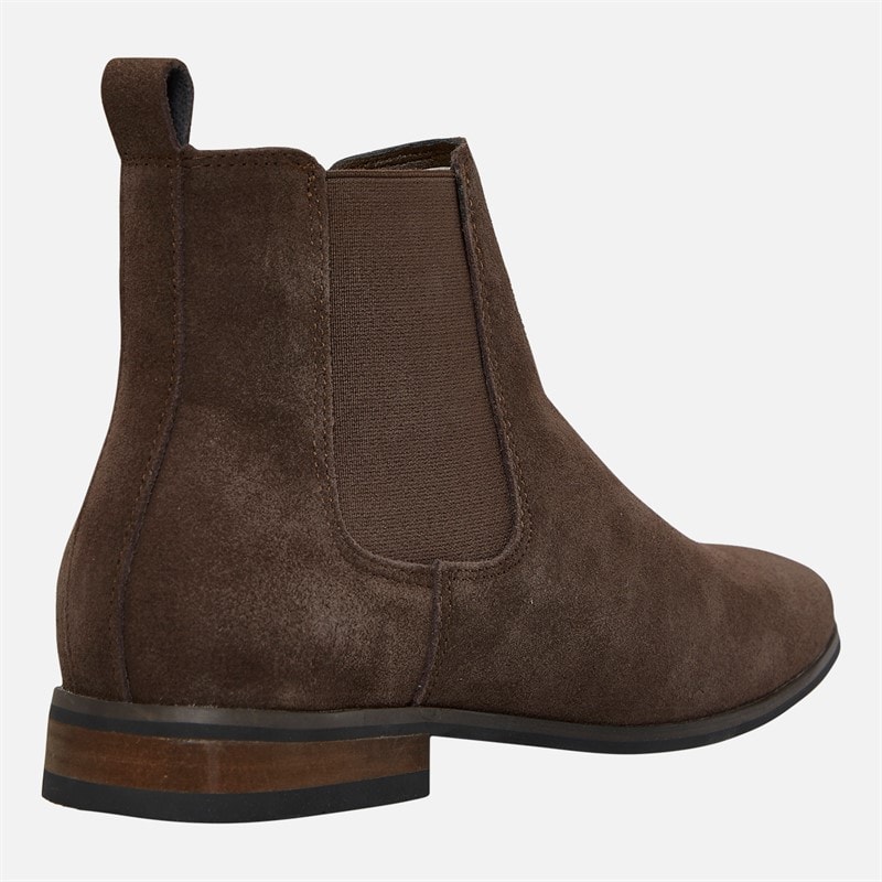 French Connection Mens Suede Chelsea Boots Brown - Image 5