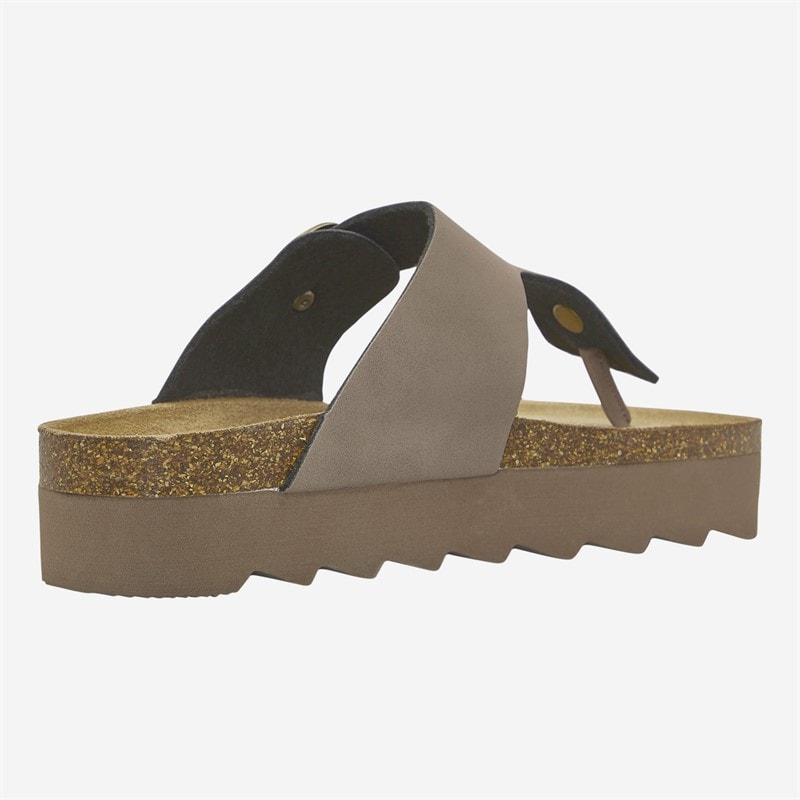 French Connection Womens Toe Post Sandals Mocha - Image 5