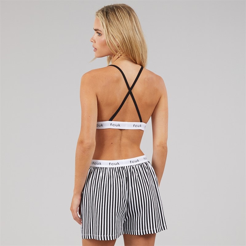 French Connection Womens FCUK Boxer Set Black - Image 2