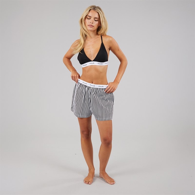 French Connection Womens FCUK Boxer Set Black - Image 3