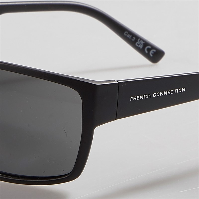 French Connection Mens Sunglasses Black Blk - Image 3