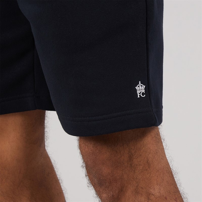 French Connection Mens Tipped Piping Polo and Shorts Set Marine/White - Image 5