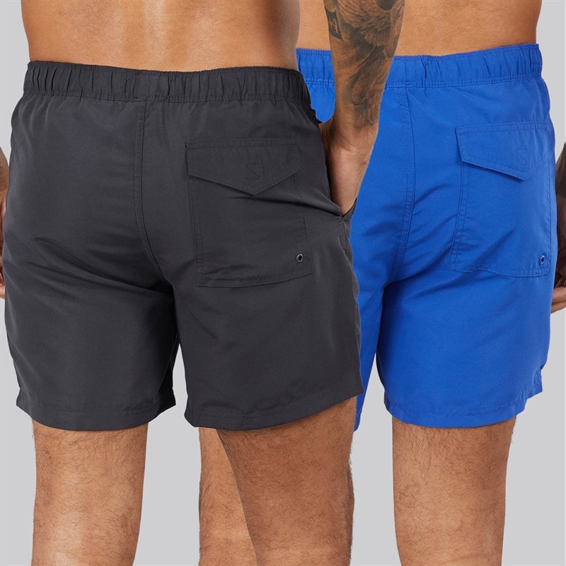 French Connection Mens Two Pack Swim Shorts Marine/Mazarine - Image 2