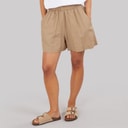 French Connection Womens Linen Shorts Incense