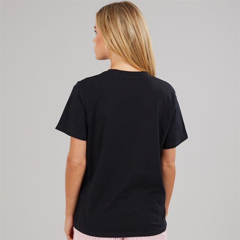 French Connection Womens Bonjour T-Shirt Midnight/Red - Image 2