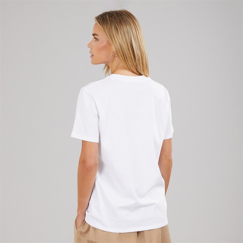 French Connection Womens Bonjour T-Shirt White/Red - Image 2