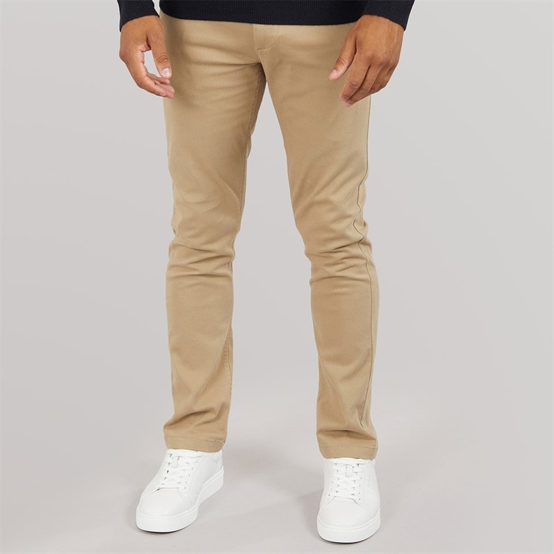 French Connection Mens Chinos Dark Stone