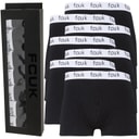 French Connection Mens FCUK Seven Pack Boxer Trunks FCUK 2 Black
