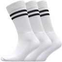 French Connection Mens FCUK Three Pack Stripe Socks White/Black