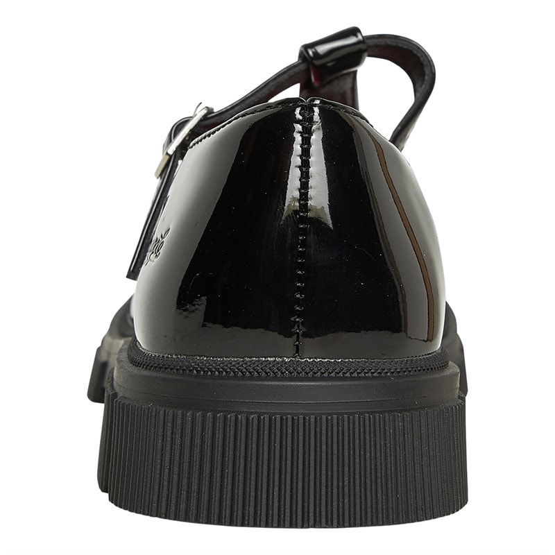 Pineapple Junior Girls Chunky Sole T-Bar Shoes Black Patent - Image 3