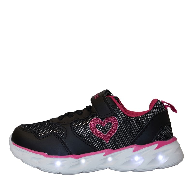Pineapple Girls Light Trainers Black - Image 1
