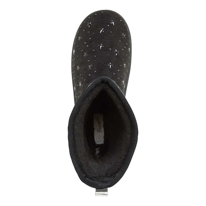 Pineapple Junior Girls Star Huggy Boots Black - Image 4