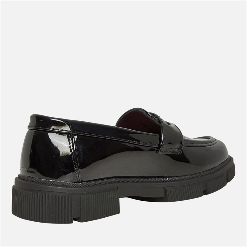 Pineapple Junior Girls Chunky Loafers Black Patent - Image 5