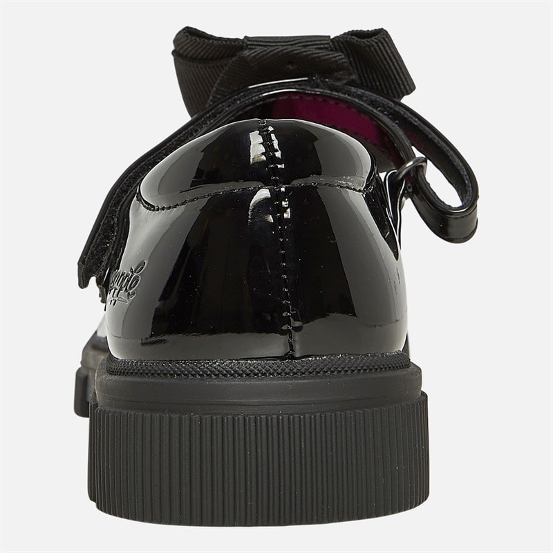 Pineapple Junior Girls Chunky Mary Jane Shoes Black Patent - Image 3