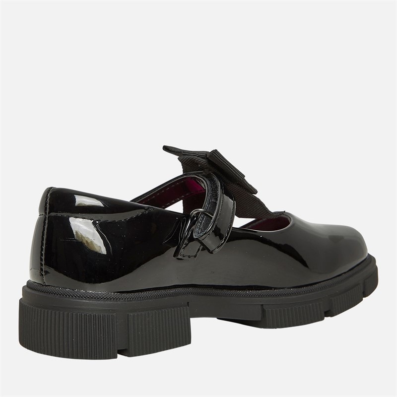 Pineapple Junior Girls Chunky Mary Jane Shoes Black Patent - Image 5