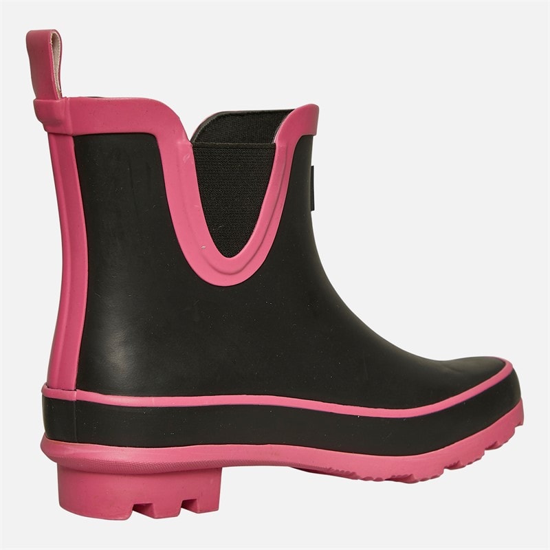 Pineapple Junior Girls Chelsea Boot Wellies Black/Fuschia - Image 5