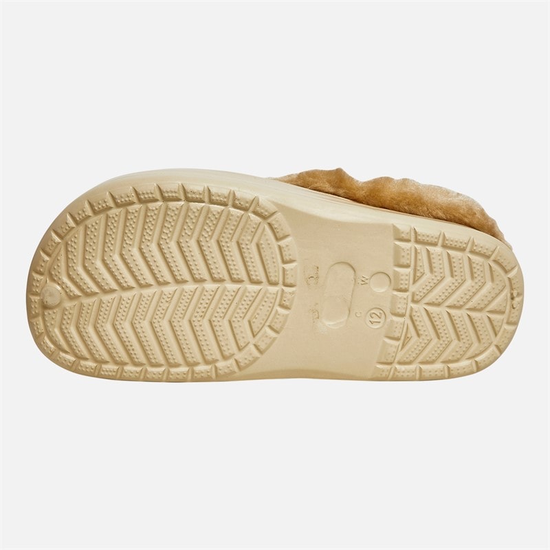 Pineapple Girls Fur Lined Clog Slippers Gold - Image 3