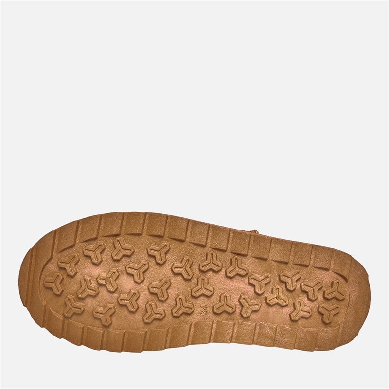 Pineapple Junior Girls Star Huggy Boots Chestnut - Image 2