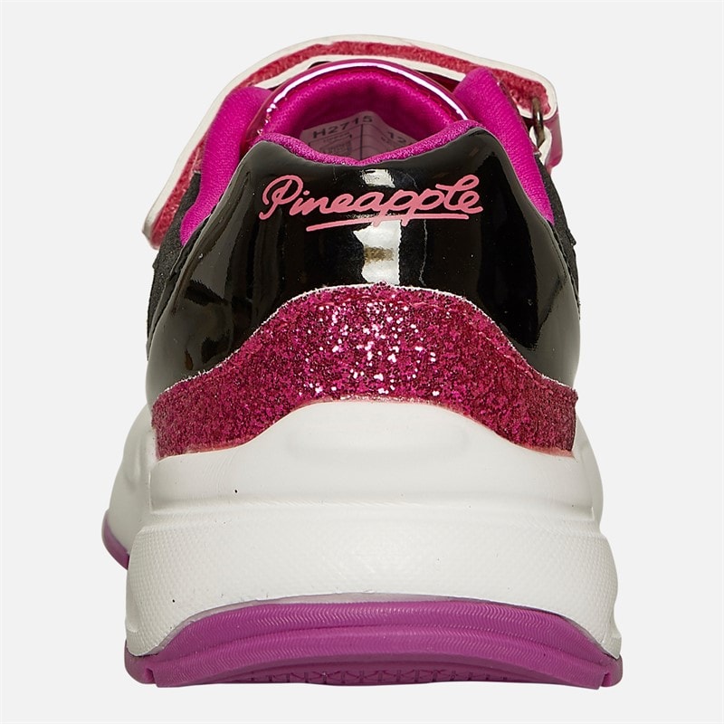 Pineapple Girls Chunky Trainers Pink/Black - Image 3