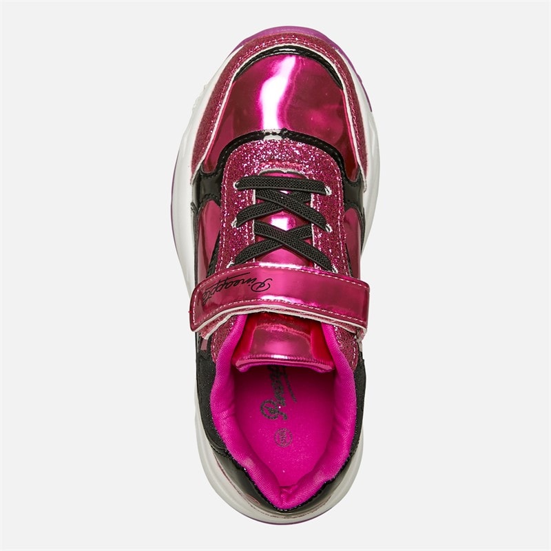 Pineapple Girls Chunky Trainers Pink/Black - Image 4